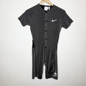 Nike X Patta Team Race Suit Black One Piece Singlet Unisex Size Small FJ3079-010